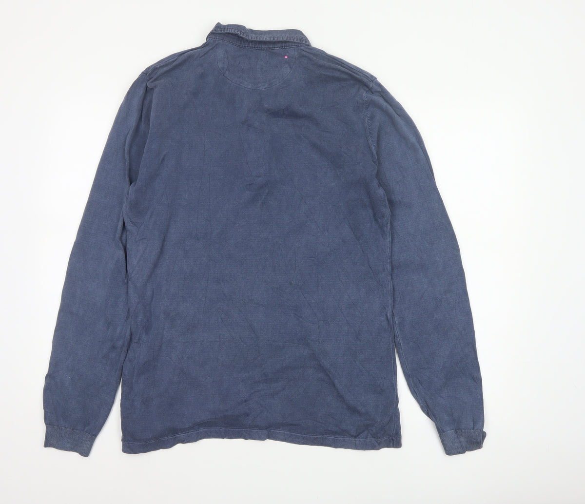 Additional view of Howies Men's Blue M Long Sleeve Collared Polo Shirt