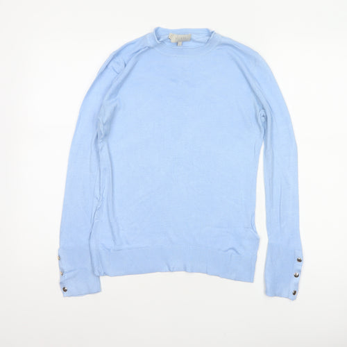 Hobbs Women’s Blue XS Cashmere Blend Crew Neck Knit Jumper