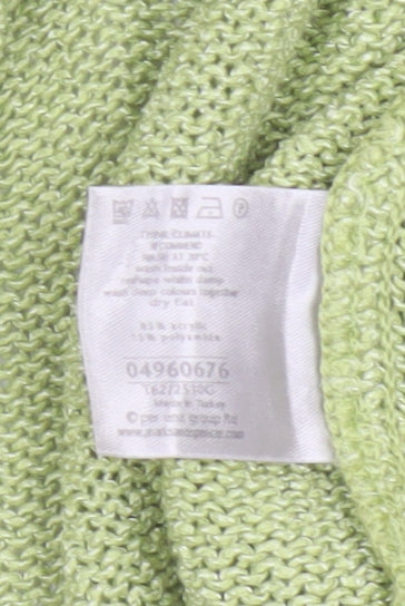 Marks and Spencer Per Una Women's Green Size 22 Open Knit Cardigan