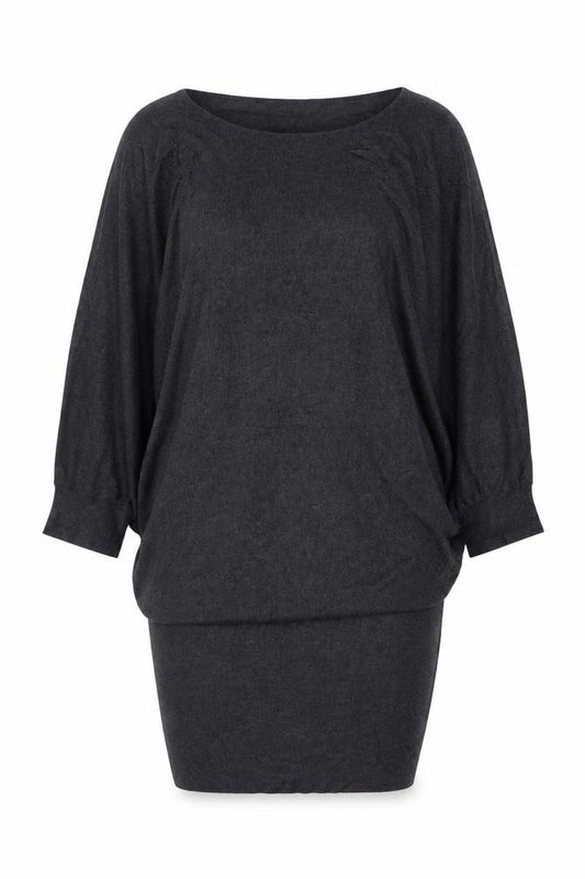 Phase Eight Women Grey Size 14 Batwing Tunic Jumper Boat Neck Knit