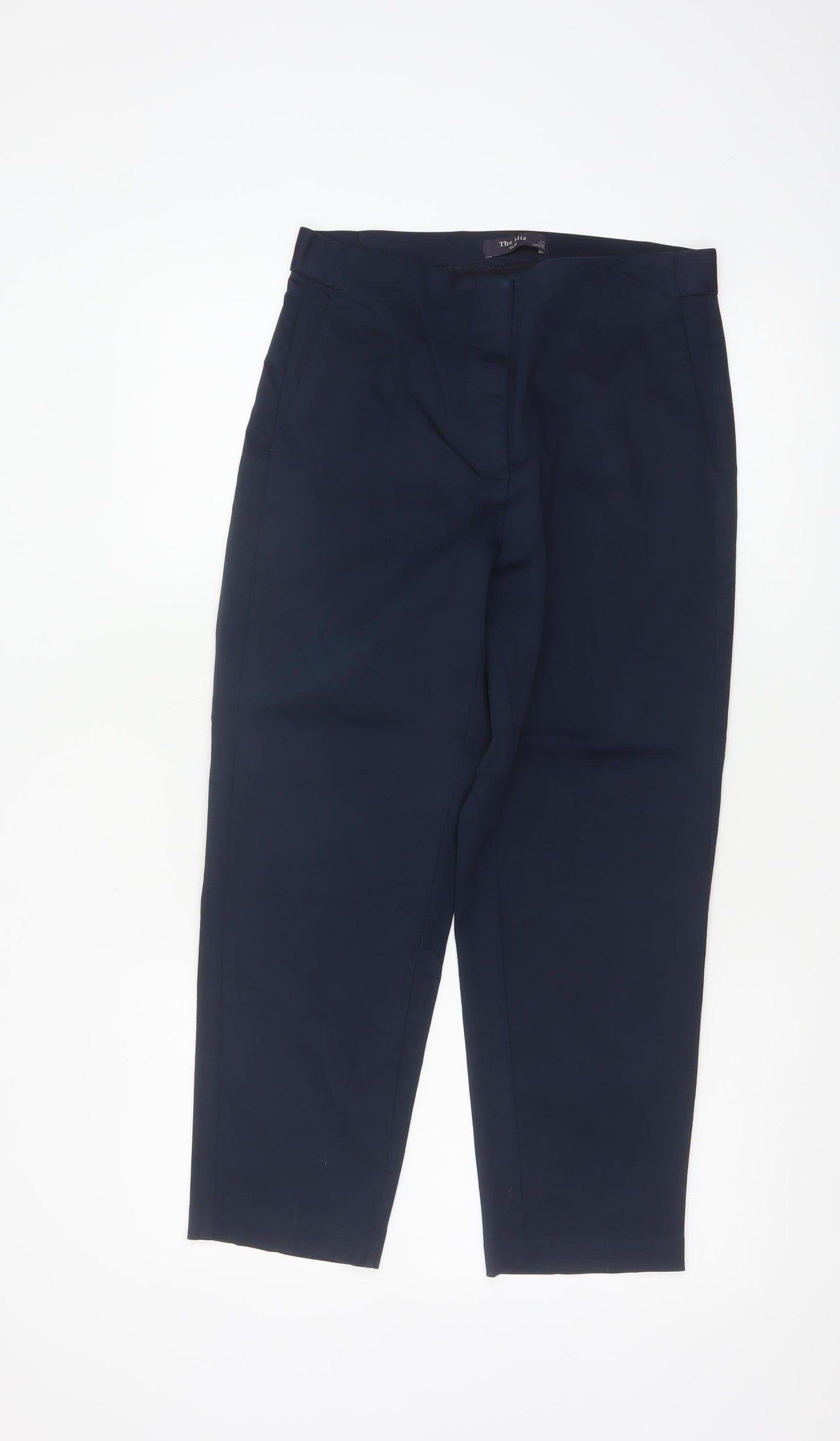 Marks and Spencer Women’s Navy UK 10 Tailored Straight Trousers