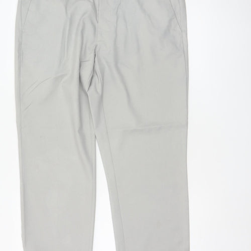 Marks and Spencer Men's Grey 36 Short Regular Fit Dress Trousers