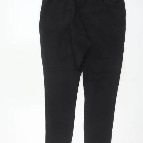 Vanquish Women’s Black L Tapered Jogger Trousers Zip Pockets