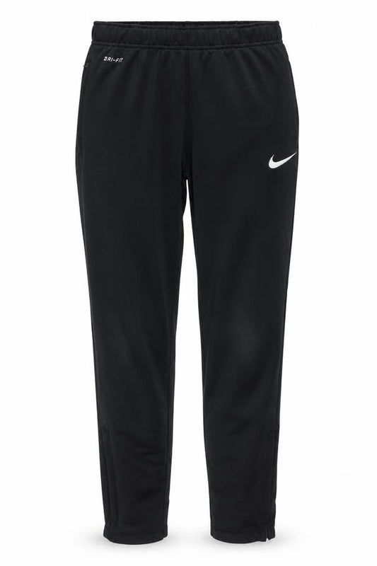 Nike Men Black M Dri-FIT Track Pants Jogger Tapered Zip Pockets