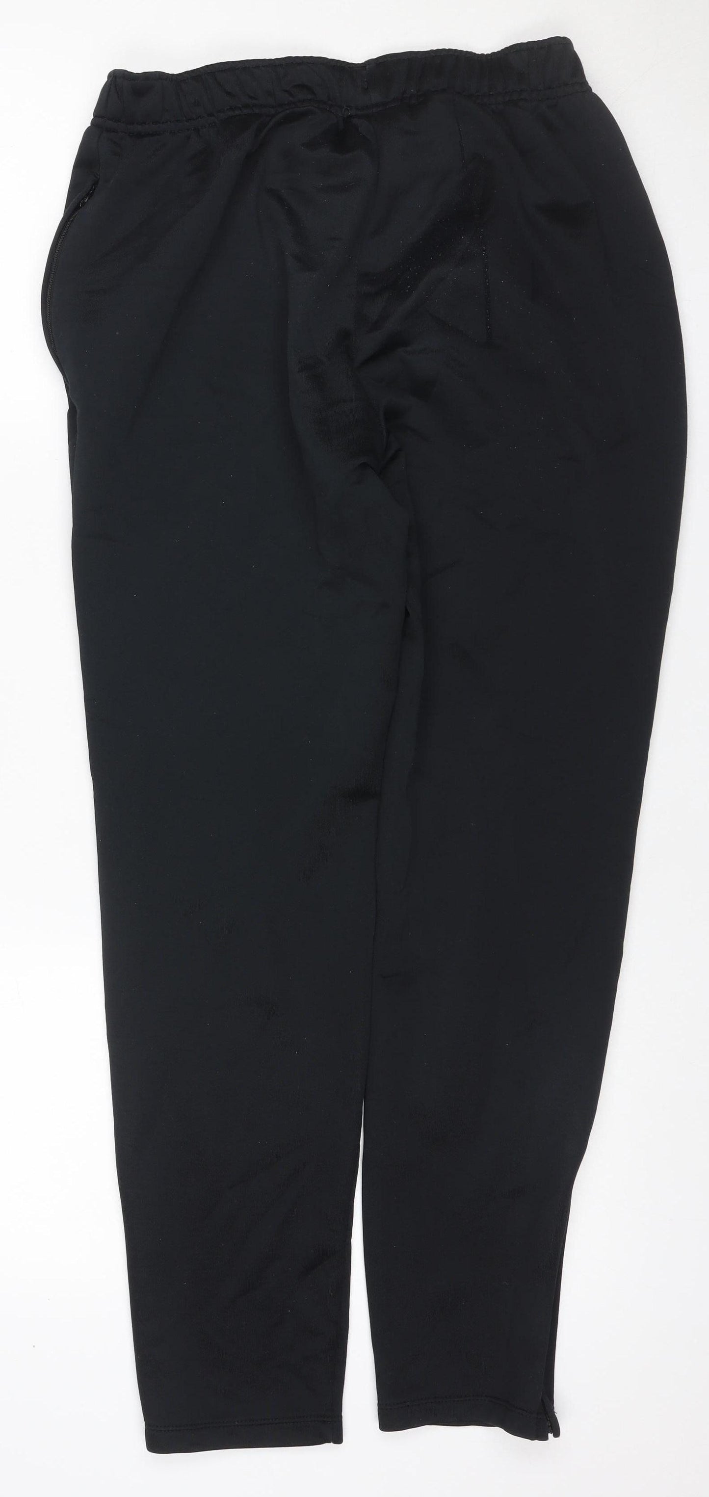 Nike Men Black M Dri-FIT Track Pants Jogger Tapered Zip Pockets