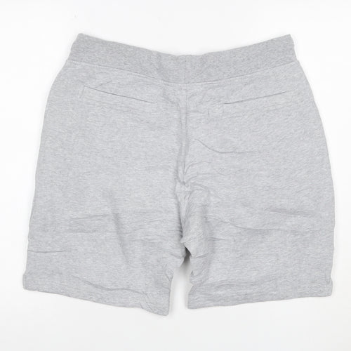 Crew Clothing Company Men’s Grey L Sweat Shorts Drawstring Logo Pockets