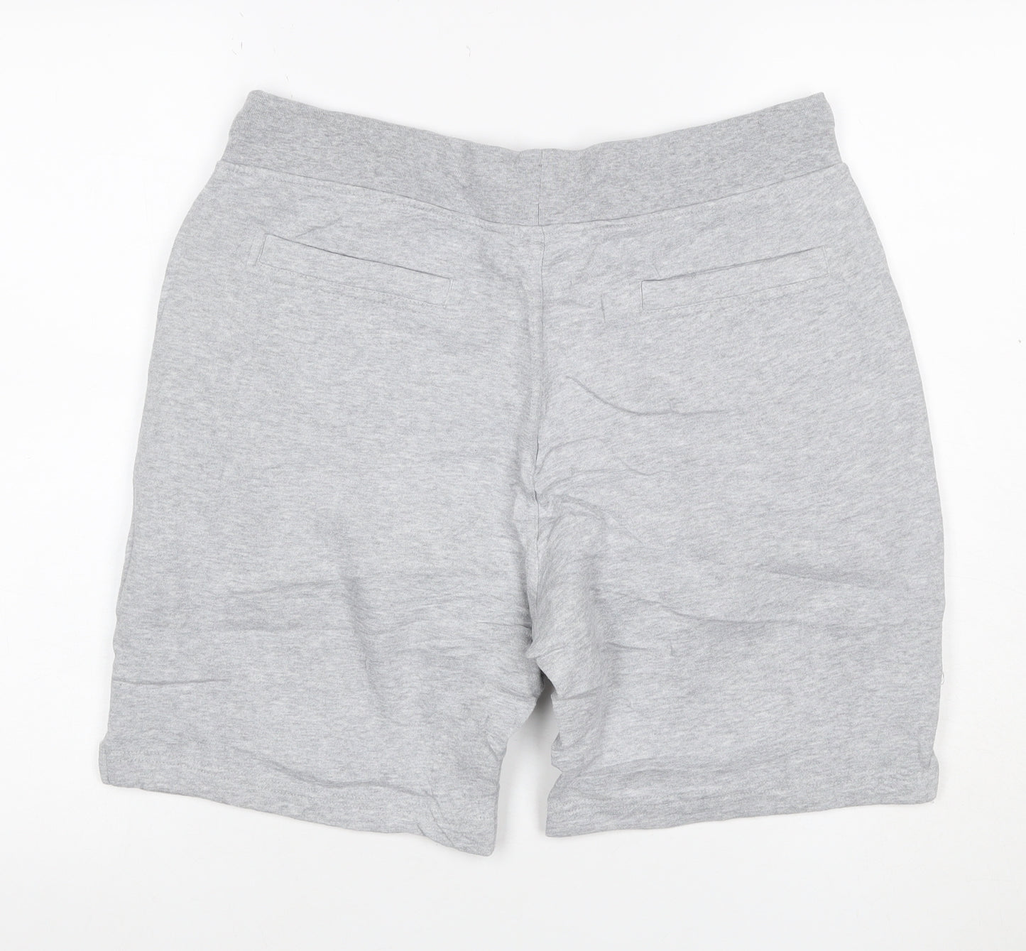 Crew Clothing Company Men’s Grey L Sweat Shorts Drawstring Logo Pockets