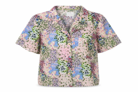 Ted Baker Women’s Multicoloured Floral Collared Blouse UK 12