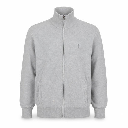 Polo Ralph Lauren Men’s Grey S Full Zip Pima Cotton Knit Sweatshirt