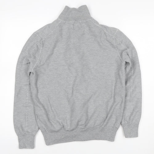Polo Ralph Lauren Men’s Grey S Full Zip Pima Cotton Knit Sweatshirt