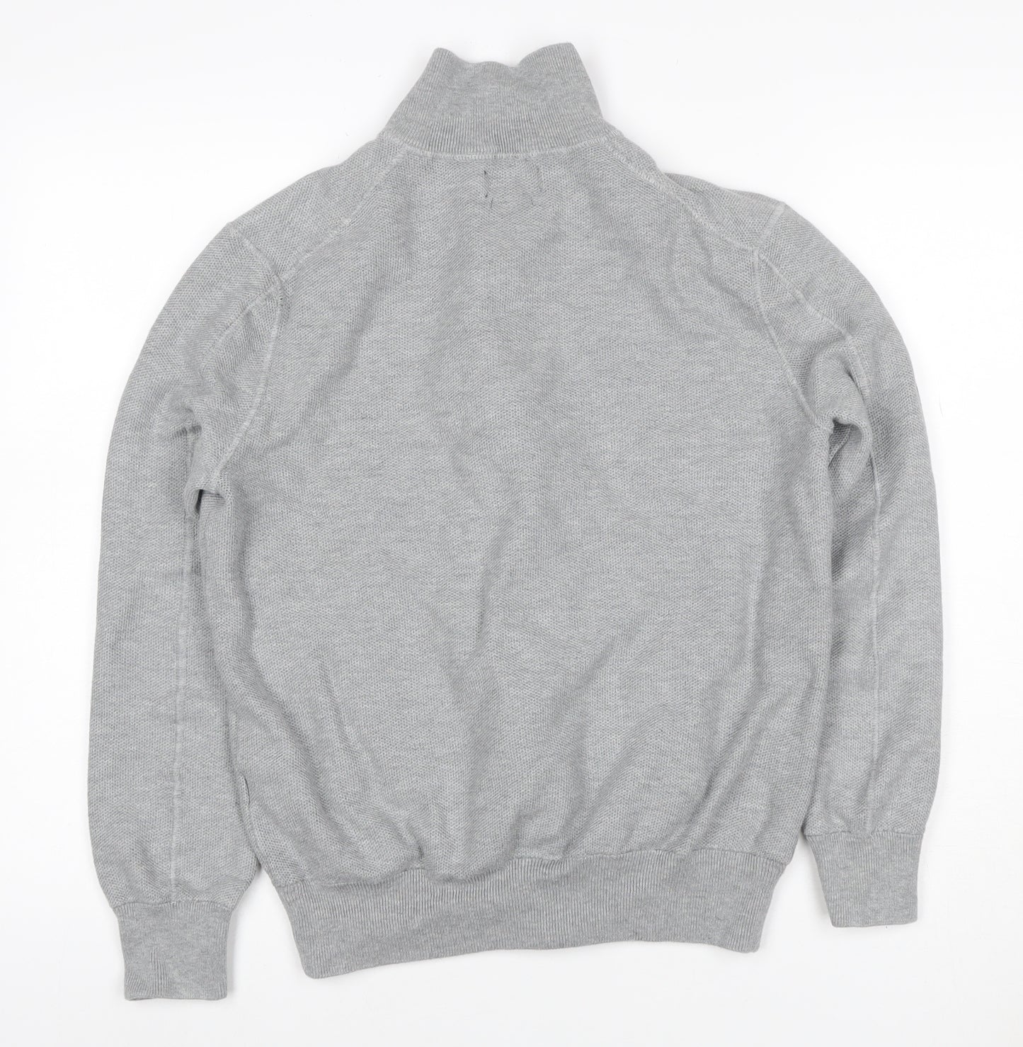 Polo Ralph Lauren Men’s Grey S Full Zip Pima Cotton Knit Sweatshirt