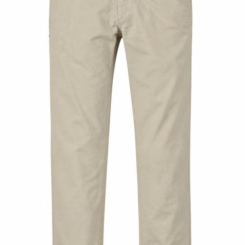 Brax Men’s Beige 32/32 Stretch Cotton Chino Trousers Flat Front