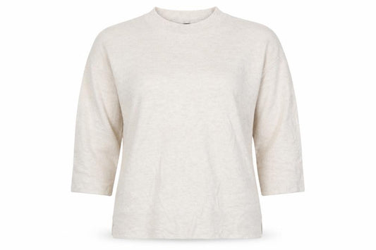Front view of Principles Ben de Lisi Women Ivory, size 12, Mock Neck Knit Jumper