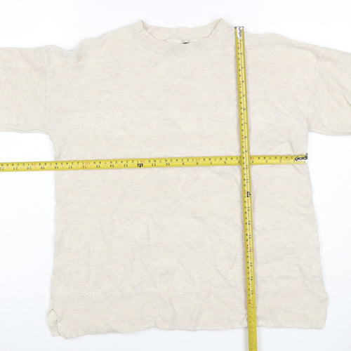 Principles Ben de Lisi Women Ivory Size 12 Mock Neck Knit Jumper