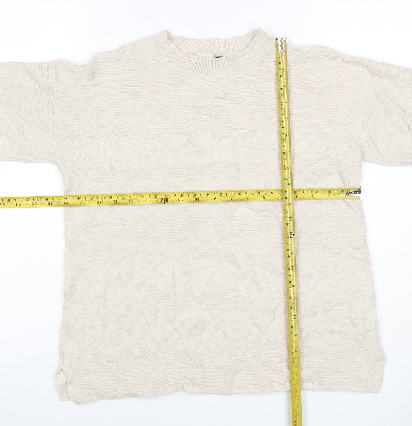 Principles Ben de Lisi Women Ivory Size 12 Mock Neck Knit Jumper