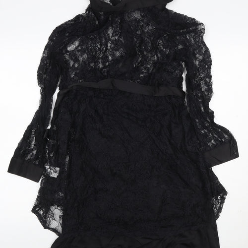 Pour Moi Women’s Black UK 16 Lace Fit & Flare Knee Dress