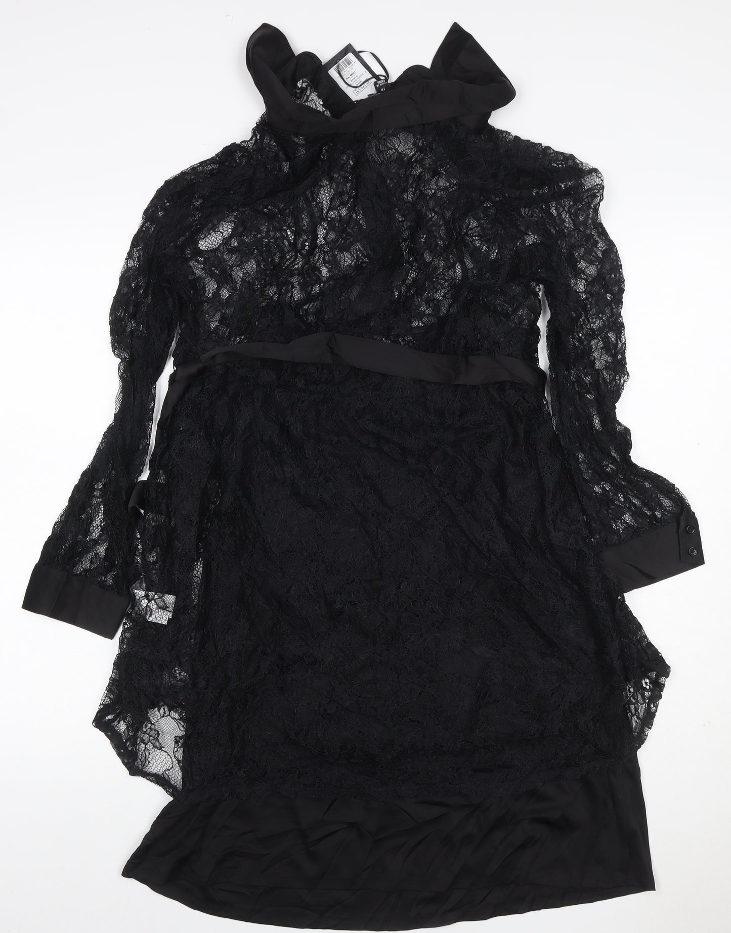 Pour Moi Women’s Black UK 16 Lace Fit & Flare Knee Dress