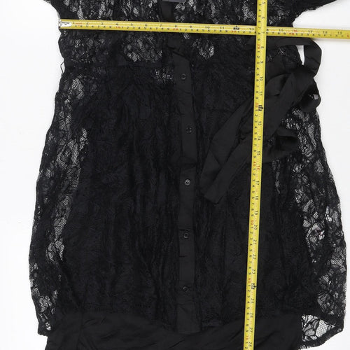 Pour Moi Women’s Black UK 16 Lace Fit & Flare Knee Dress