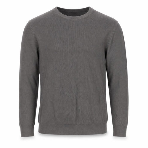 Zara Men Grey XL Cotton Crew Neck Fine Knit Pullover Jumper