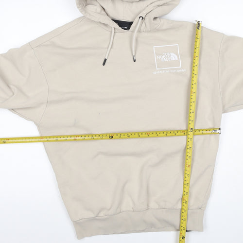The North Face Women's Beige M Pullover Hoodie Logo Hooded
