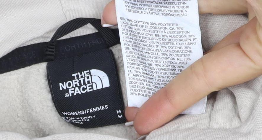The North Face Women's Beige M Pullover Hoodie Logo Hooded