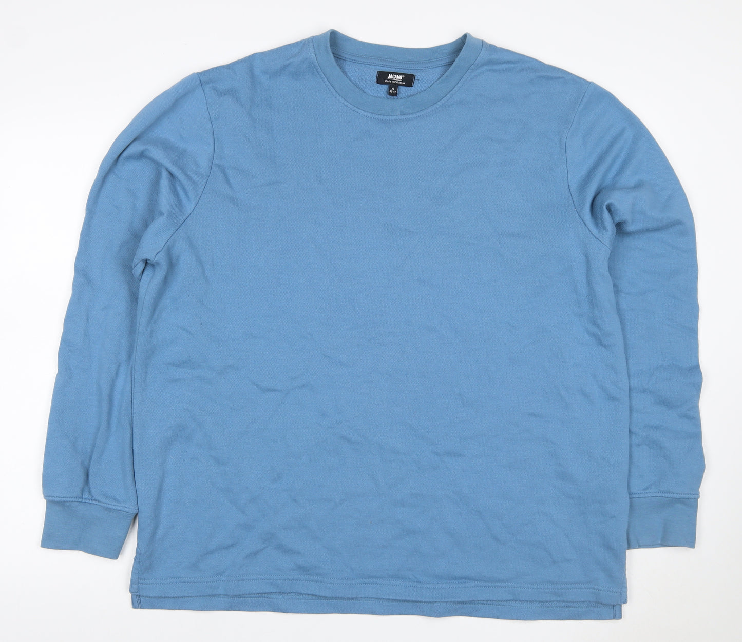 Jacamo Men’s Blue XL Crew Neck Pullover Sweatshirt Fleece