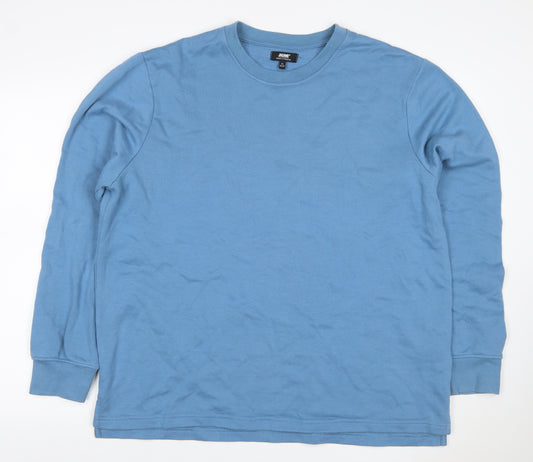 Jacamo Men’s Blue XL Crew Neck Pullover Sweatshirt Fleece