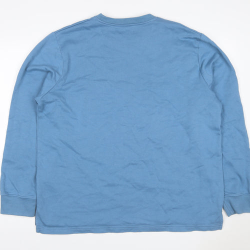 Jacamo Men’s Blue XL Crew Neck Pullover Sweatshirt Fleece