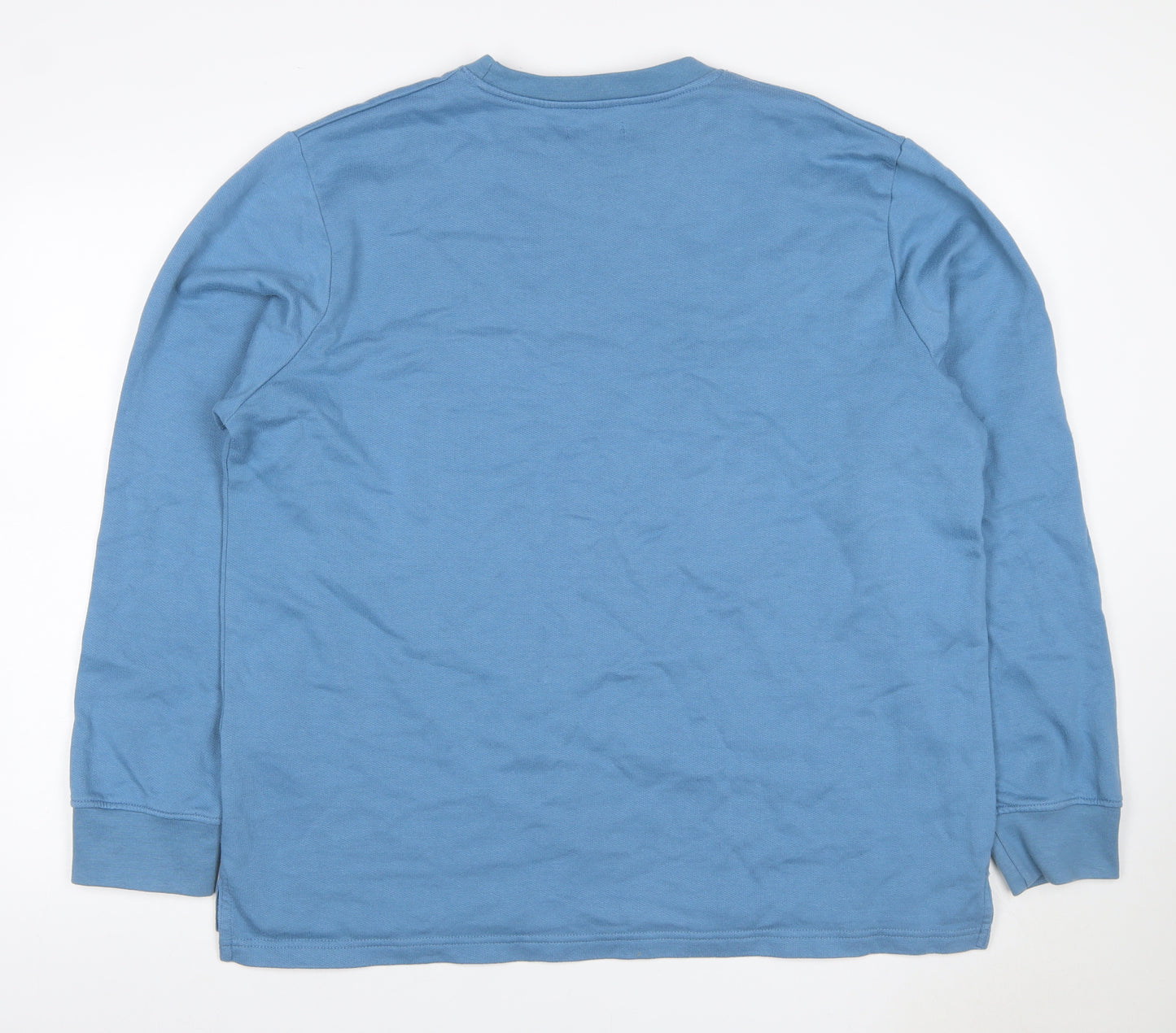 Jacamo Men’s Blue XL Crew Neck Pullover Sweatshirt Fleece