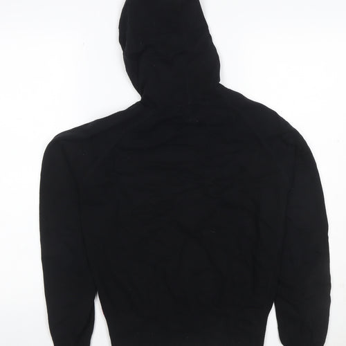 Pineapple Women Black Size 14 Full Zip Hooded Logo Hoodie