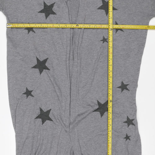 Next Women Grey XL Star Print Wool Blend Knit Pullover Jumper