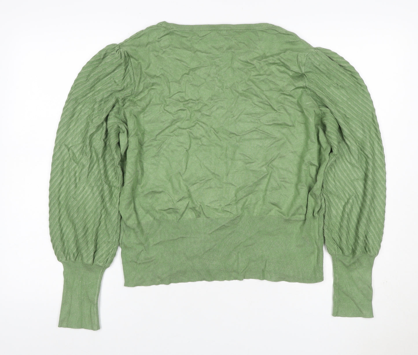 Marks and Spencer Women’s Green Size 20 Cable Knit Cotton Jumper
