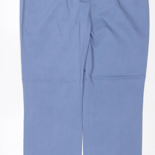 Cotswold Collections Women Blue Size 18 Wide-Leg Lined Trousers
