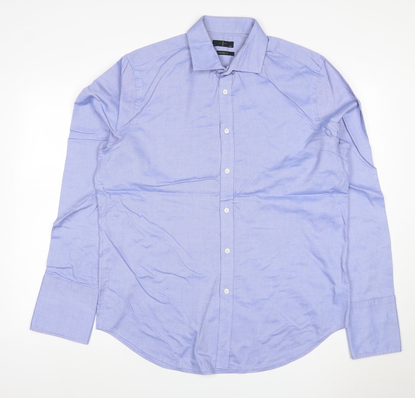 J Jasper Conran Men's Blue 17 Slim Fit Cotton Formal Shirt