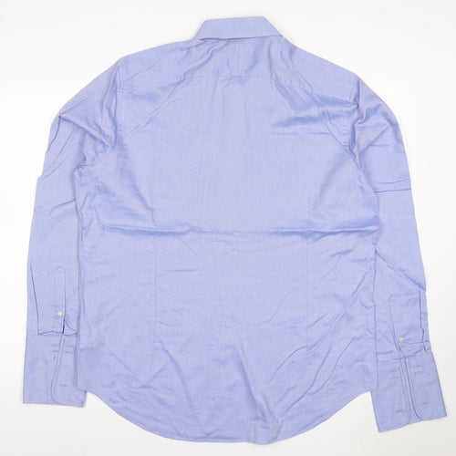 J Jasper Conran Men's Blue 17 Slim Fit Cotton Formal Shirt