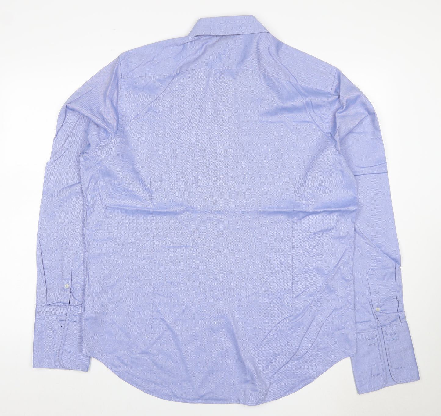 J Jasper Conran Men's Blue 17 Slim Fit Cotton Formal Shirt