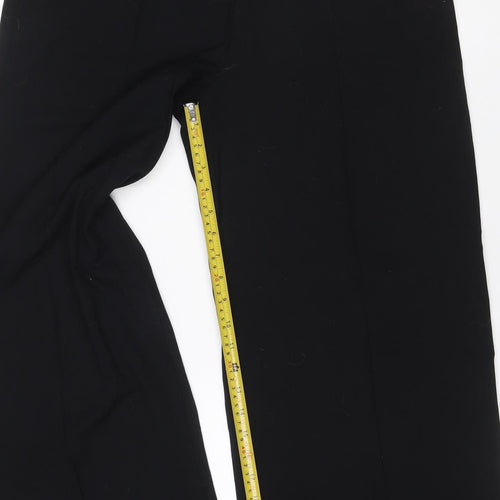 M&S Women’s Black Size 12 Elastic Waist Straight Work Trousers
