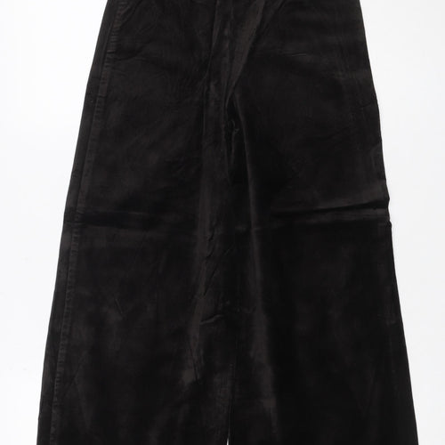 Weekday Women Black UK 8 Wide-Leg Stretch Cotton Blend Jeans