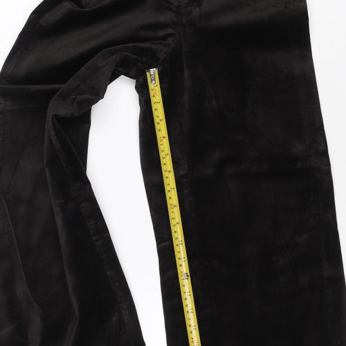 Weekday Women Black UK 8 Wide-Leg Stretch Cotton Blend Jeans