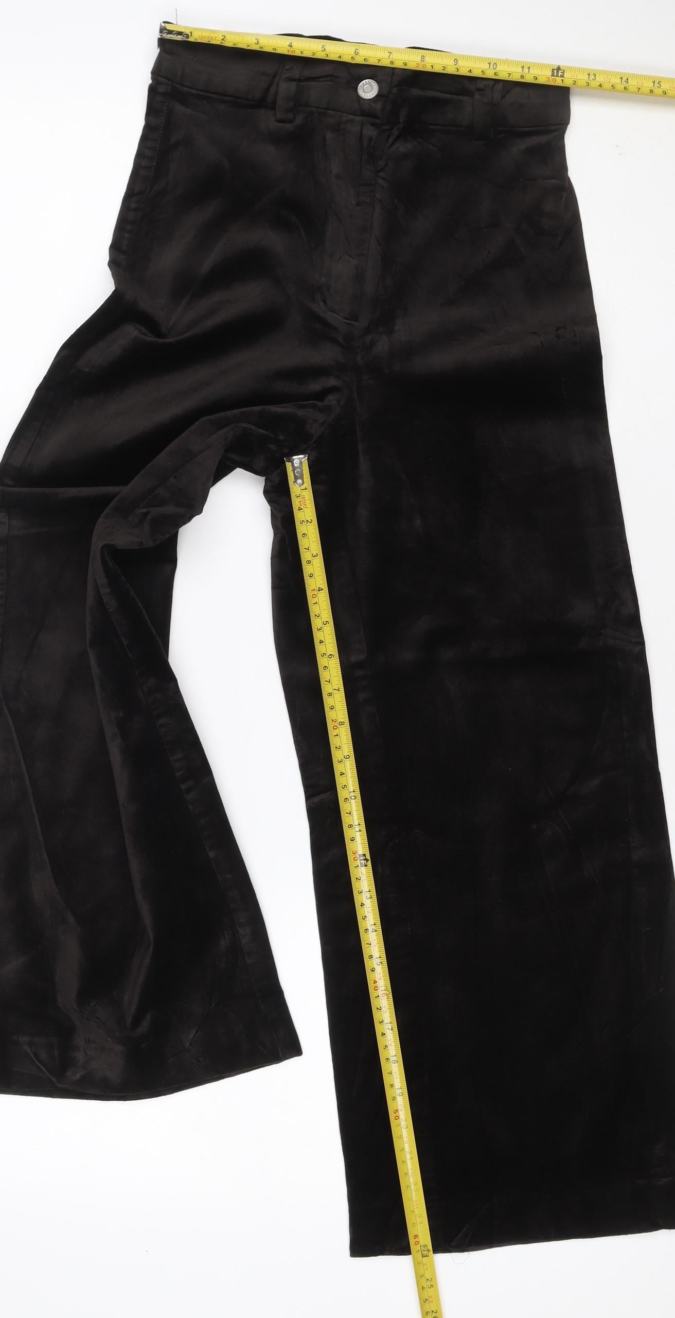 Weekday Women Black UK 8 Wide-Leg Stretch Cotton Blend Jeans