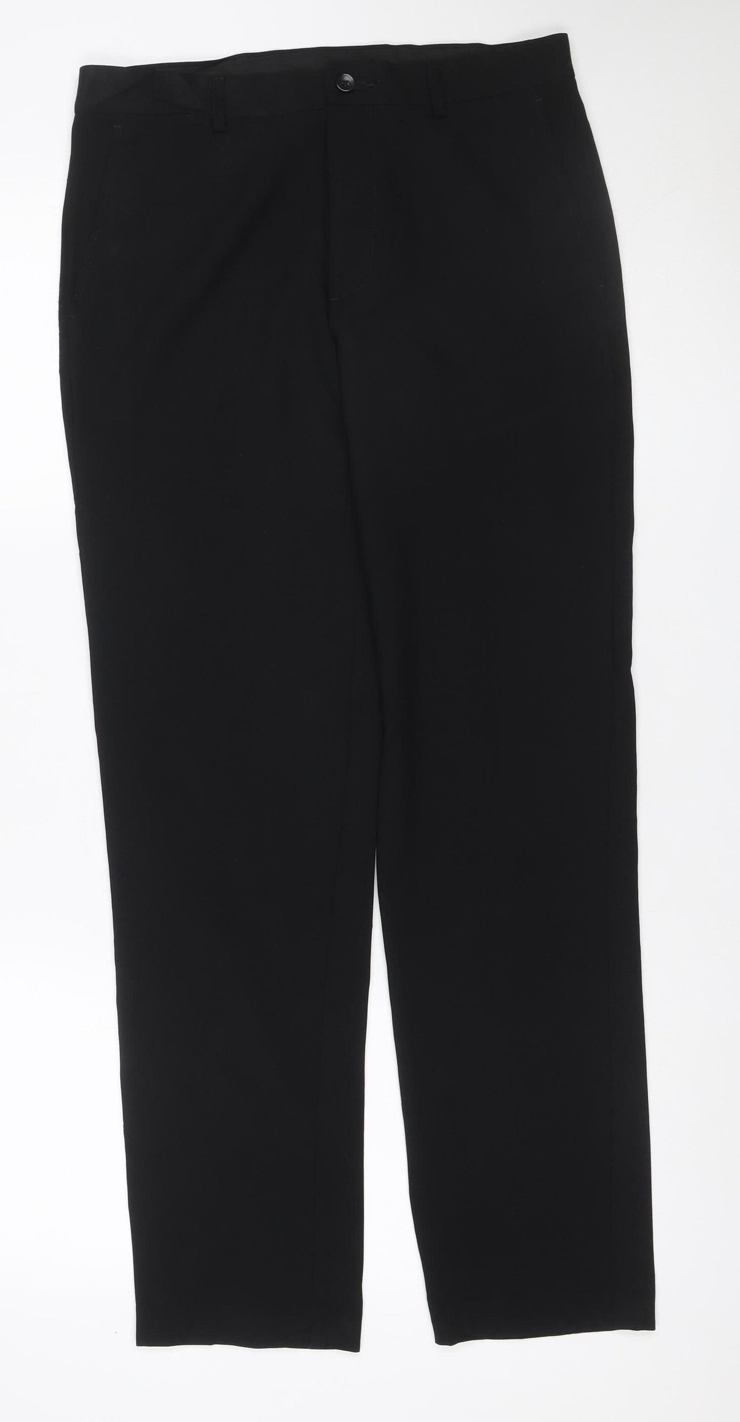 Marks & Spencer Men’s Black 30/31 Slim Fit Dress Trousers