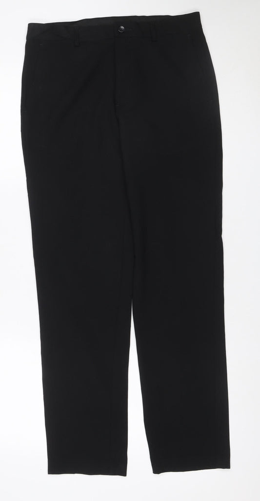 Marks & Spencer Men’s Black 30/31 Slim Fit Dress Trousers