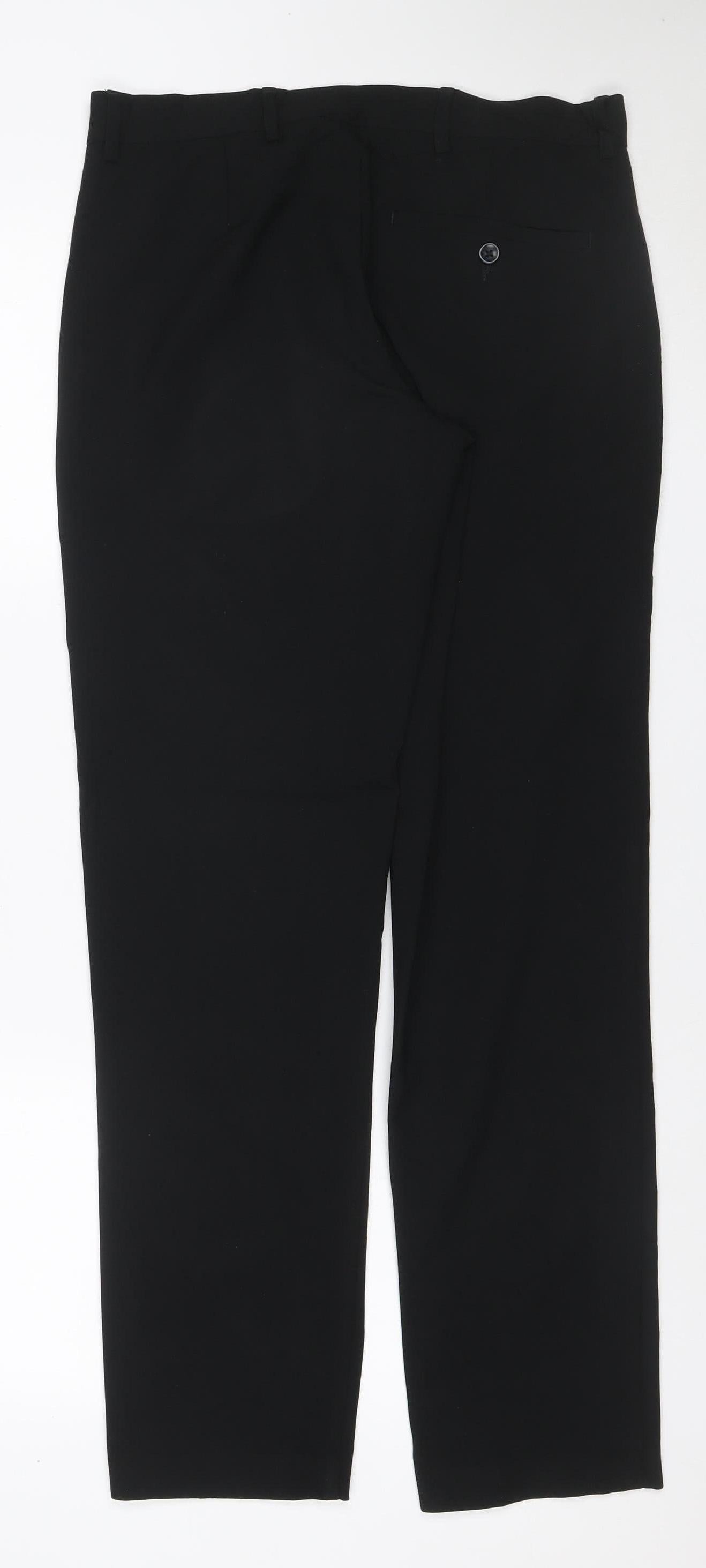 Marks & Spencer Men’s Black 30/31 Slim Fit Dress Trousers
