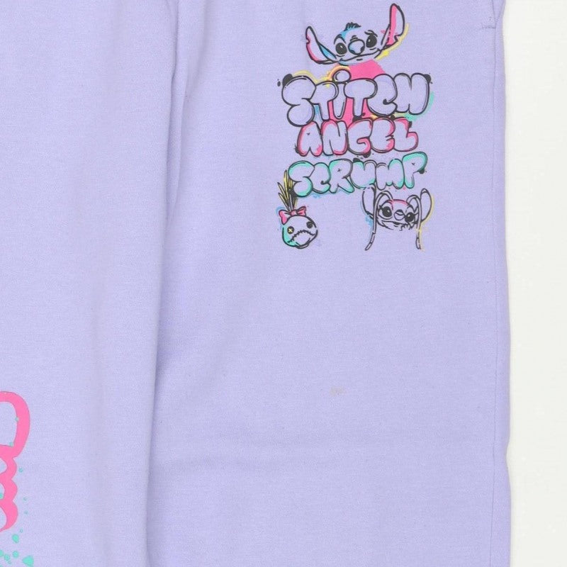 Primark Disney Stitch Girls Purple Sweatpants 11-12 Years Jogger