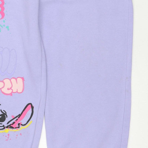 Primark Disney Stitch Girls Purple Sweatpants 11-12 Years Jogger