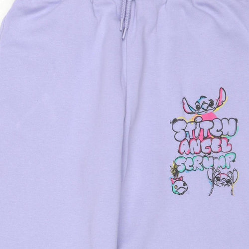 Primark Disney Stitch Girls Purple Sweatpants 11-12 Years Jogger