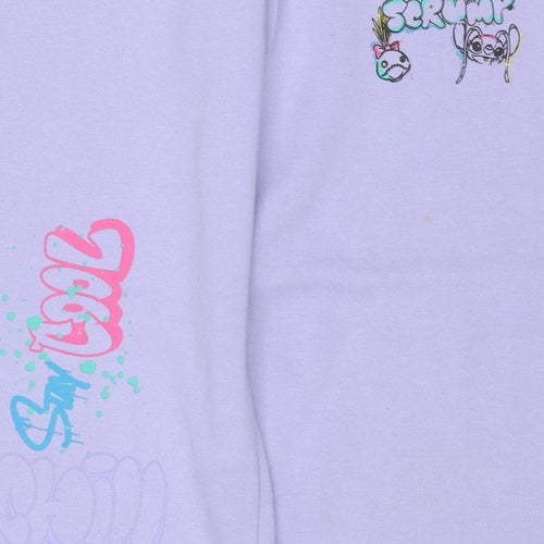 Primark Disney Stitch Girls Purple Sweatpants 11-12 Years Jogger