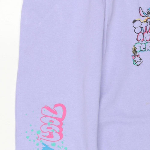 Primark Disney Stitch Girls Purple Sweatpants 11-12 Years Jogger