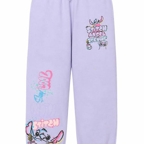 Primark Disney Stitch Girls Purple Sweatpants 11-12 Years Jogger