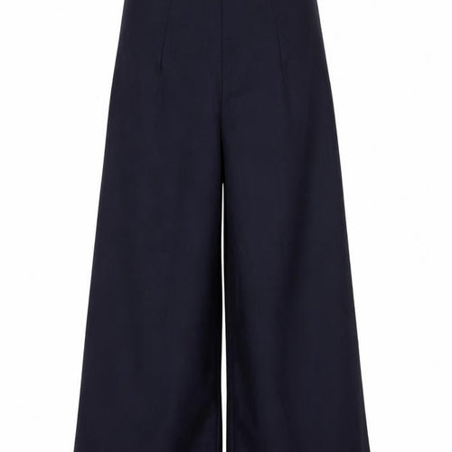 Zara Women’s Navy Blue UK 6 High Waist Wide Leg Trousers New